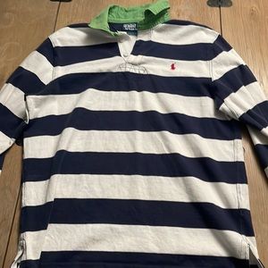 Polo Striped Rugby Shirt (Medium, Good Condition)